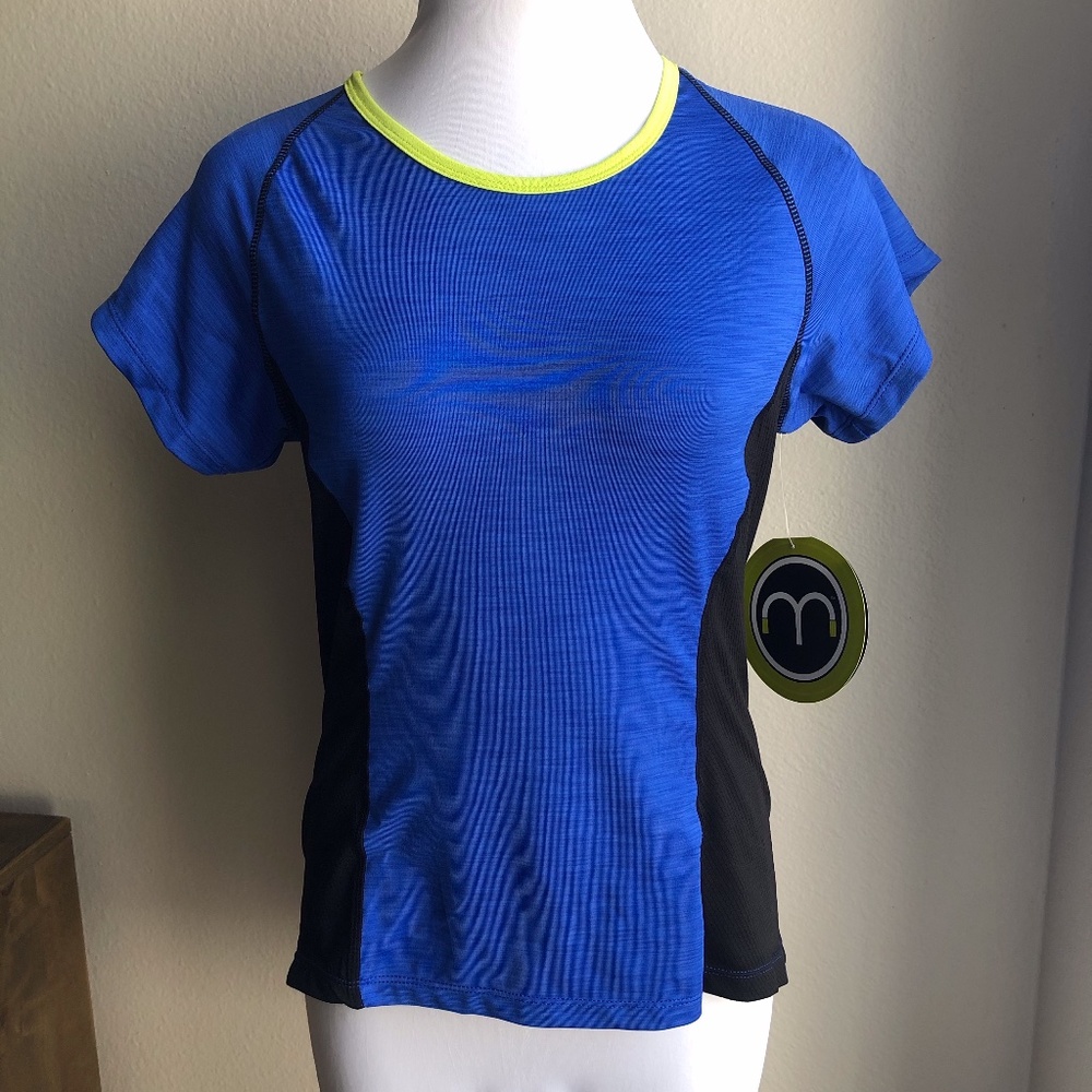 NWT Moxie REI Blue Cycling Tee Backpax M Active